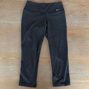 Nike Gray Cropped Dri-fit Leggings